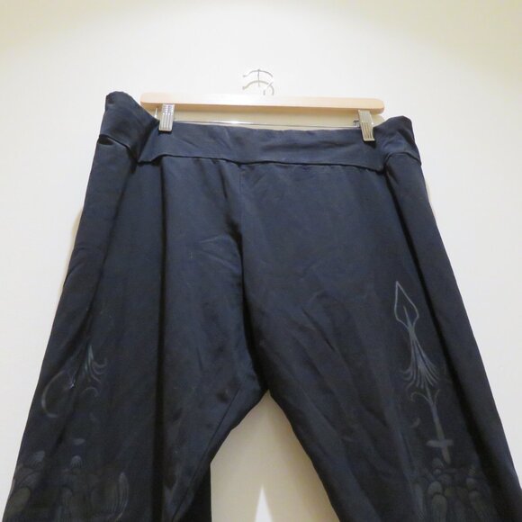 KILLSTAR Death Ray Black Stretch Leggings Skull Print Goth Vampire Whimsigoth - Picture 7 of 15